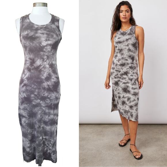 Rails Dresses & Skirts - RAILS Tie Dye Tank Midi Dress Size XS in Gray Fog Casual Boho